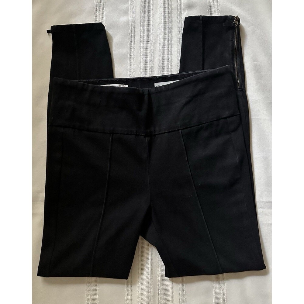 Anthropologie Pilcro and The Letterpress Leggings Women 28 HighRise Denim Black